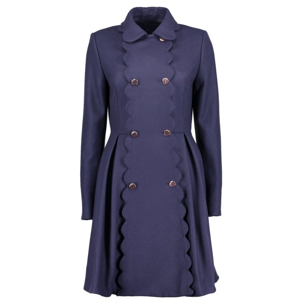 BRAND NEW! Ted Baker Wool Cashmere Scallop Coat